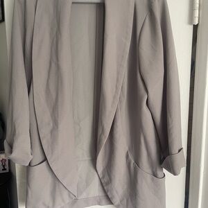 Mossimo Supply Co Gray Blazer Modern Relaxed Fit
